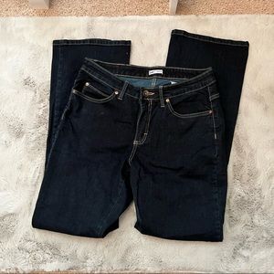 Dark wash flare jeans